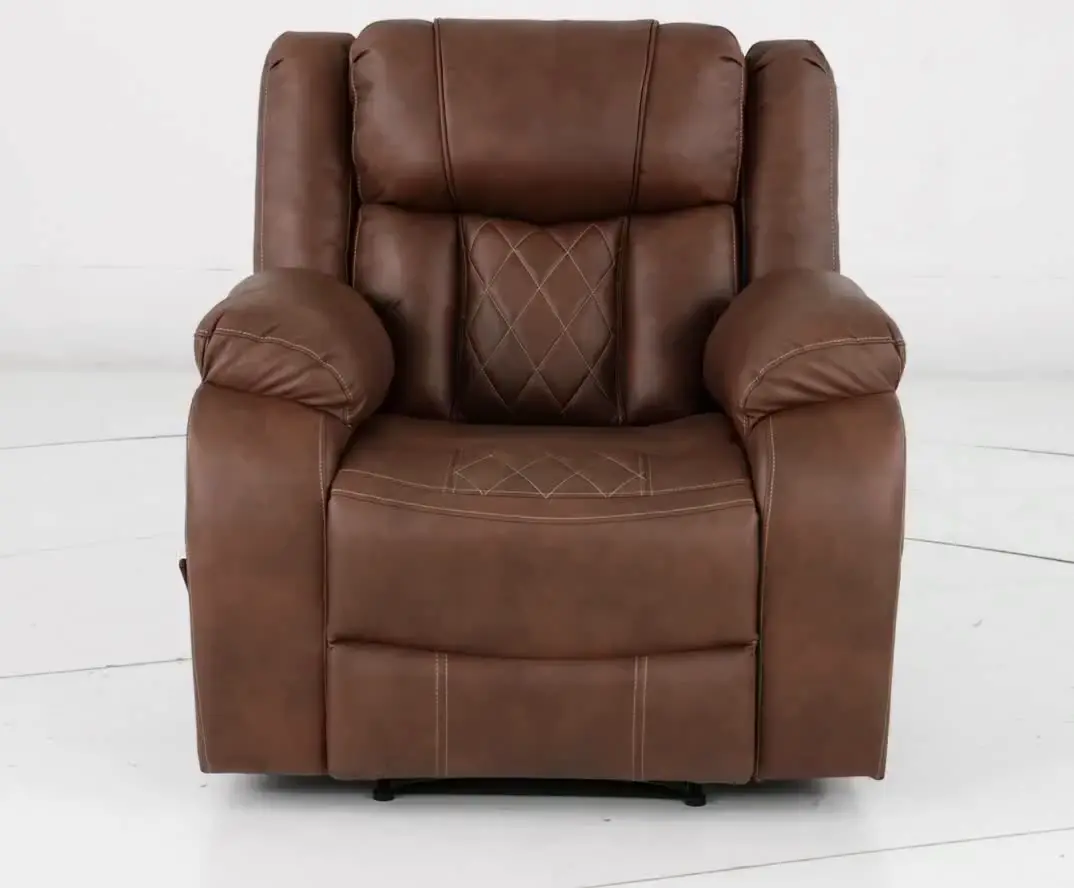 Lux Brown Manual Recliner-9