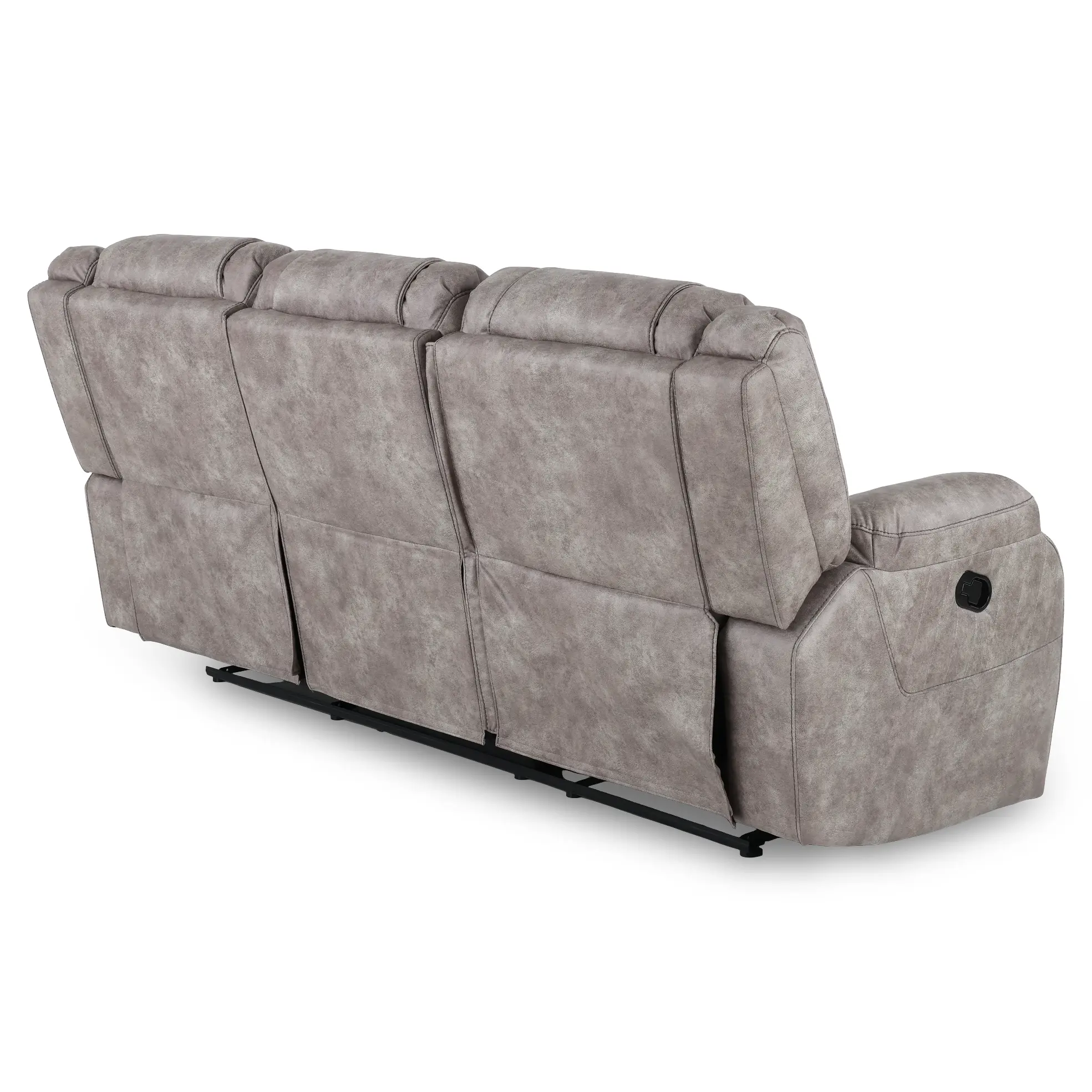 Lux Gray Reclining Sofa-6