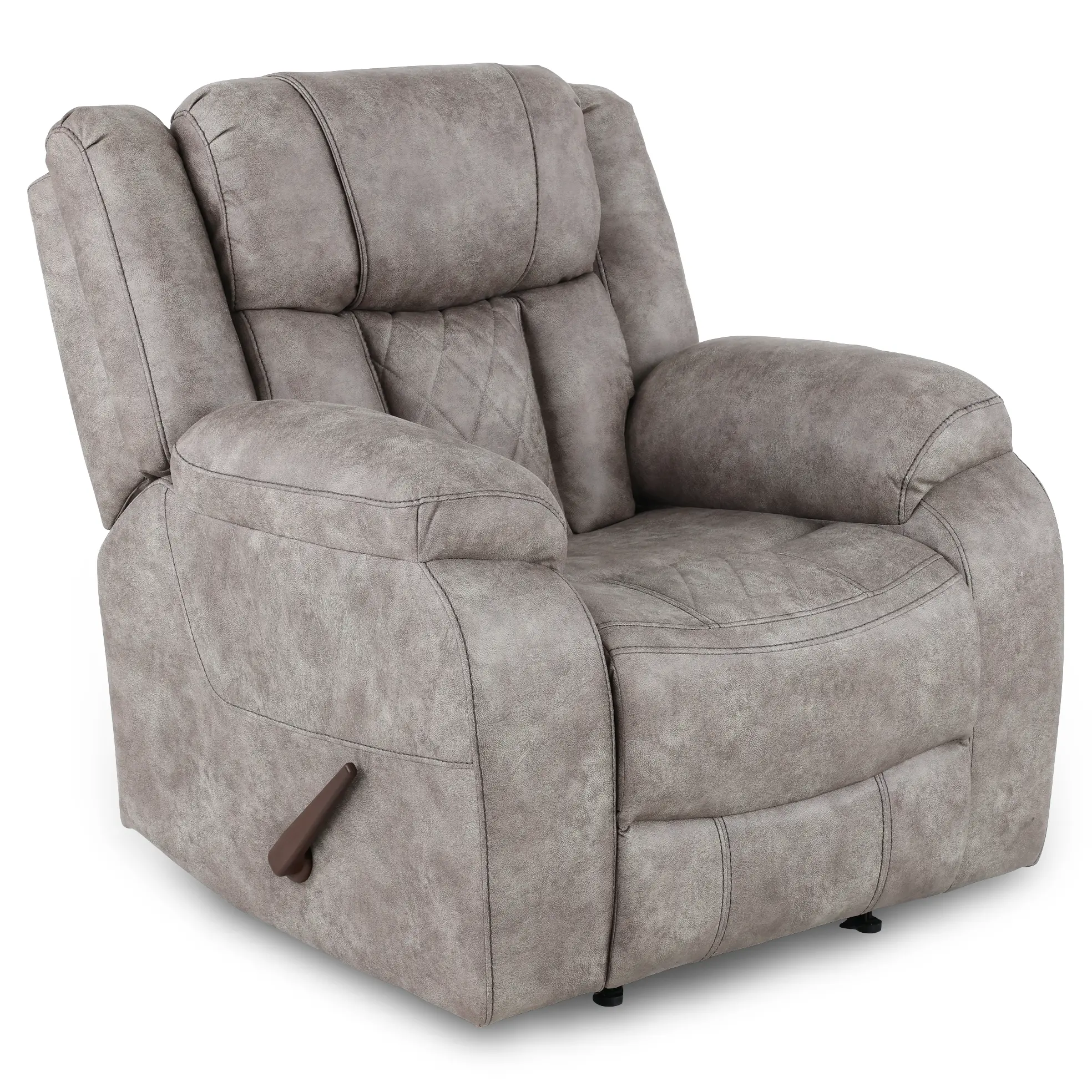 Lux Gray Manual Recliner-1