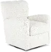 Spruce Off-White Swivel Accent Chair