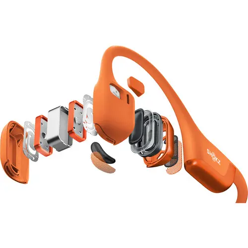 S821-MN-OR-US SHOKZ OpenRun Pro 2 Mini Wireless Hybrid Sports Headphones - Orange-7