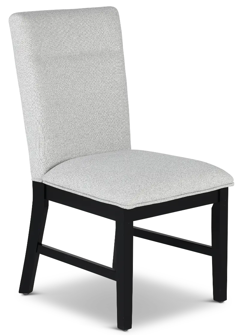 Sebastian Black and Light Gray Upholstered Dining Chair