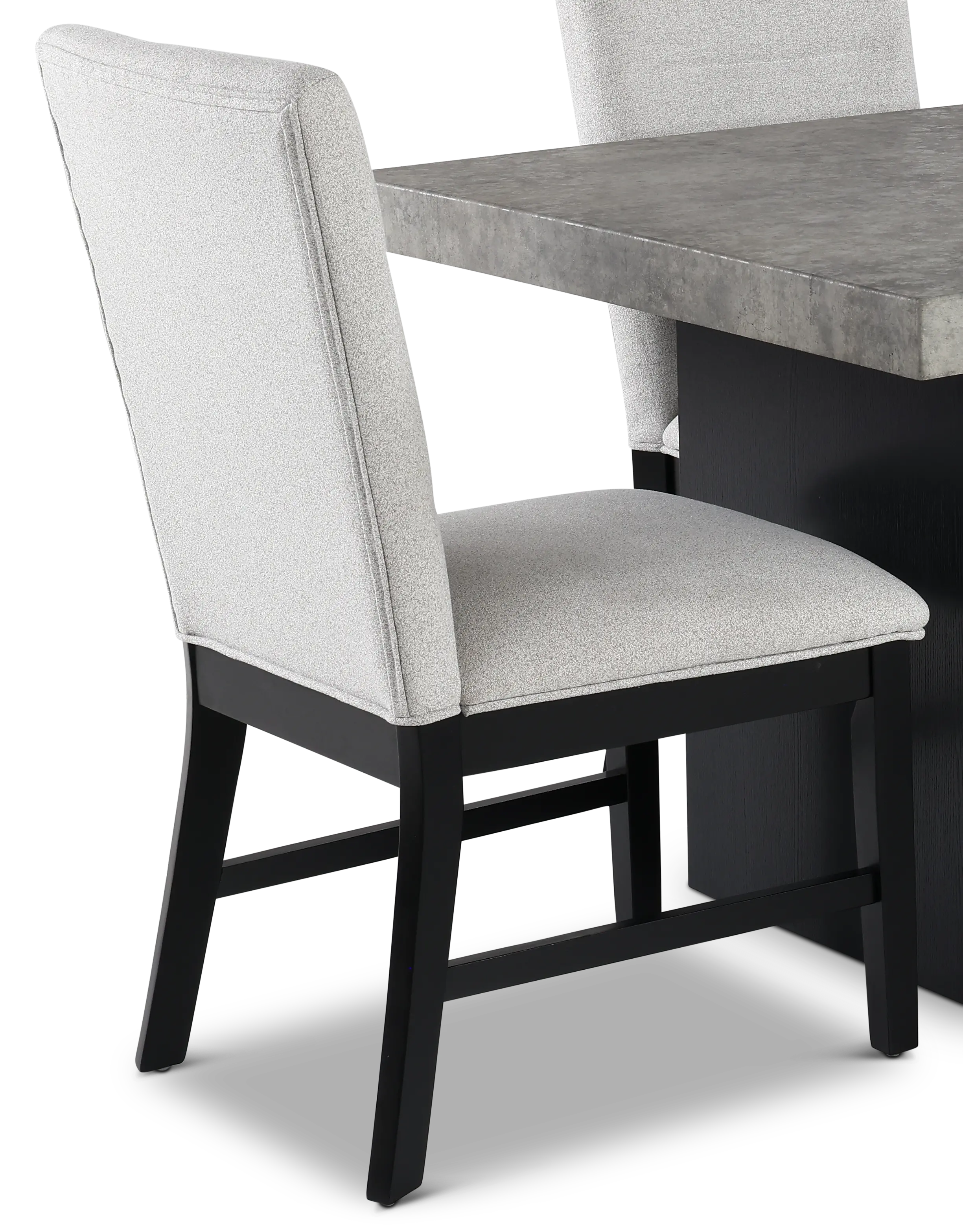 Sebastian Gray and Black 6-Piece Dining Set with Bench-8