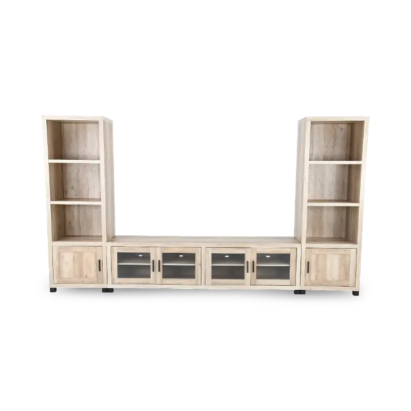 Sachin Light Brown Entertainment Center