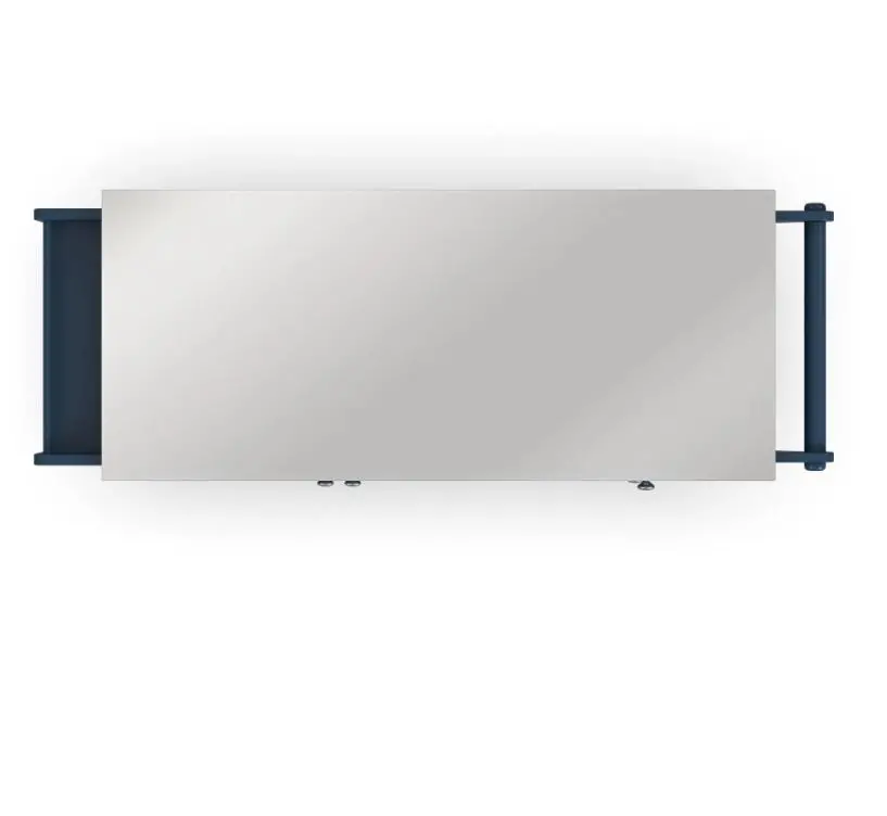 4505-95 Dolly Madison Blue Kitchen Cart with Nickel Hardware-9