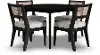 5581-325 Brentwood Black Round Table and 4 Chairs
