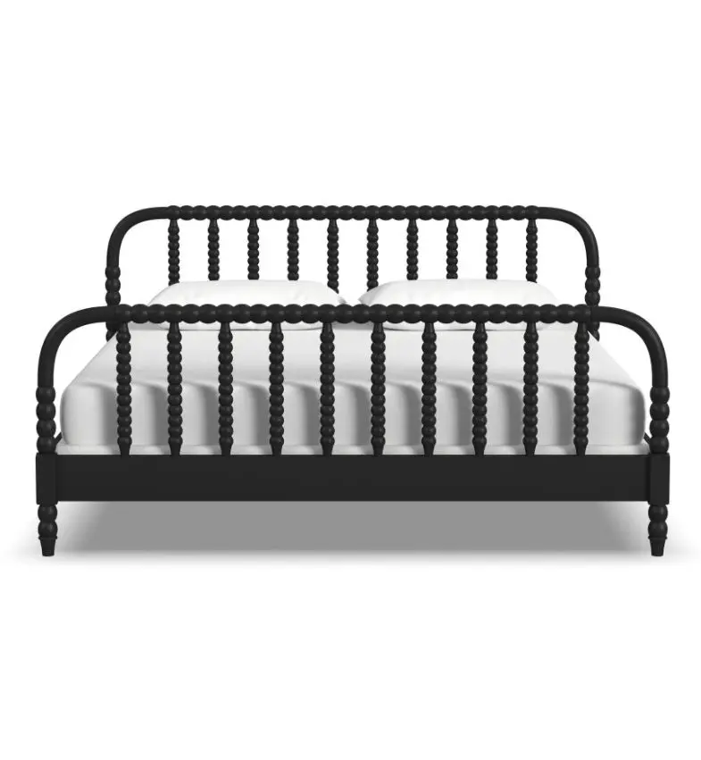 5901-600 Spindle King Black Bed-5