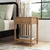 5902-42 Spindle Light Oak Nightstand