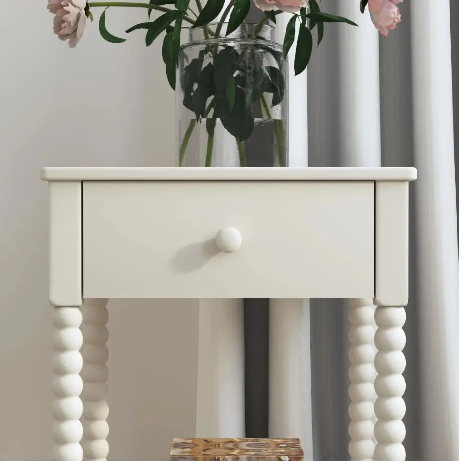 5903-42 Spindle White Nightstand-3