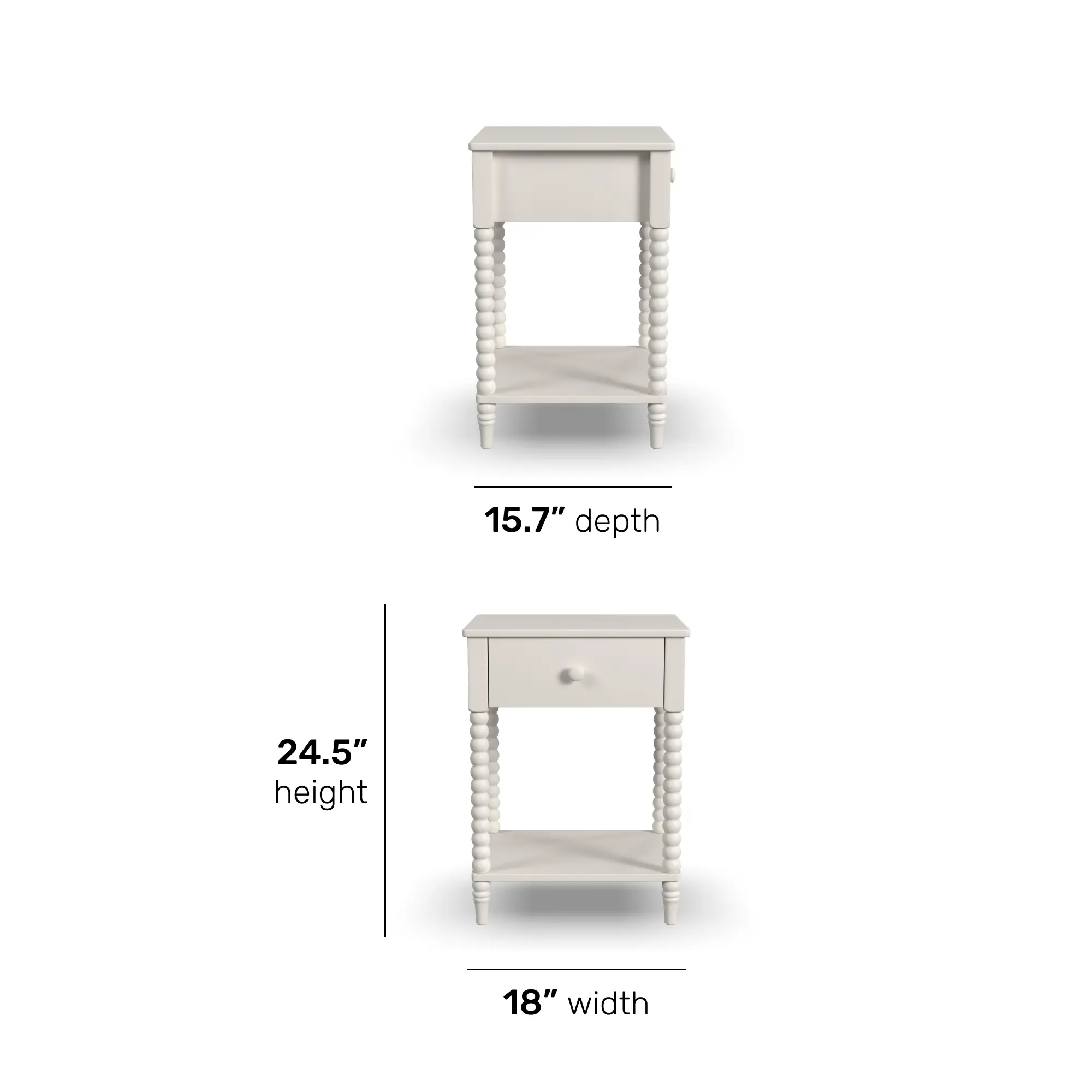 5903-42 Spindle White Nightstand-8