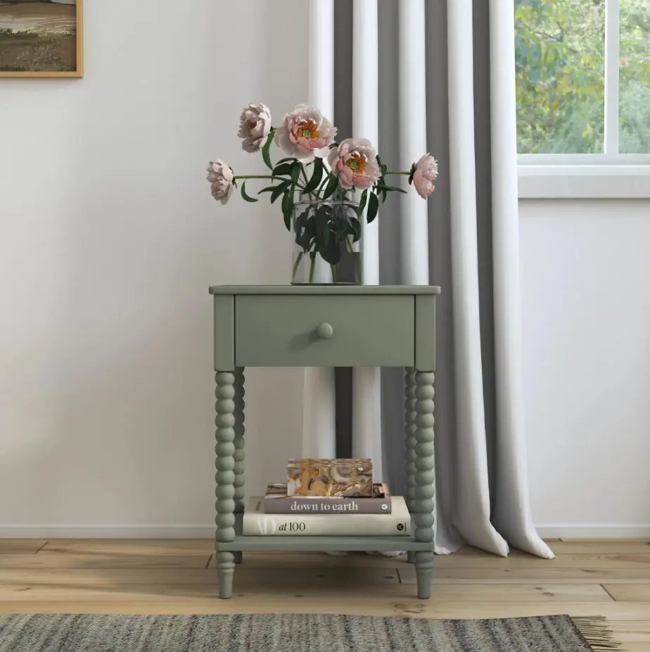 5904-42 Spindle Sage Nightstand-2