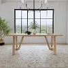 5920-31 Trestle Natural Oak Dining Table