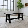 5921-29 Trestle Black Dining Bench