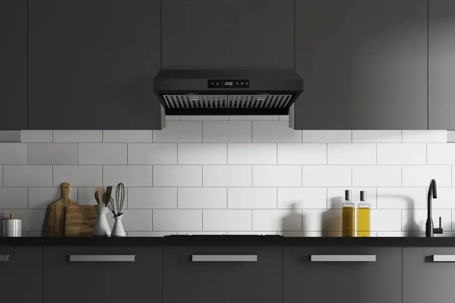 Hauslane | Chef 30 Undercabinet Matte Black Range Hood-3