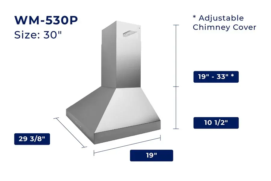 Hauslane | Chef 30 PRO Convertible Matte White Wall-Mounted Range Hood-6