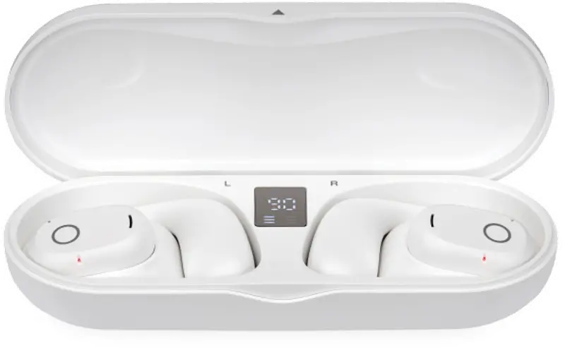 iLive White Wireless Open Ear Earbuds