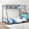 Coen Silver Metal Twin over Full Bunk Bed