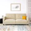 Penelope Cream Velvet Sofa Bed