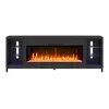 Lumina Black Fireplace TV Stand