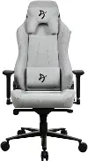 Vernazza Light Gray Soft Fabric Gaming Chair
