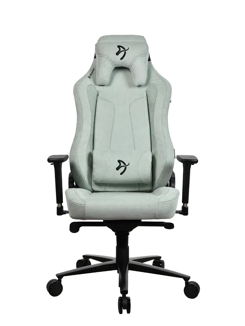 Vernazza Pearl Gray Soft Fabric Gaming Chair