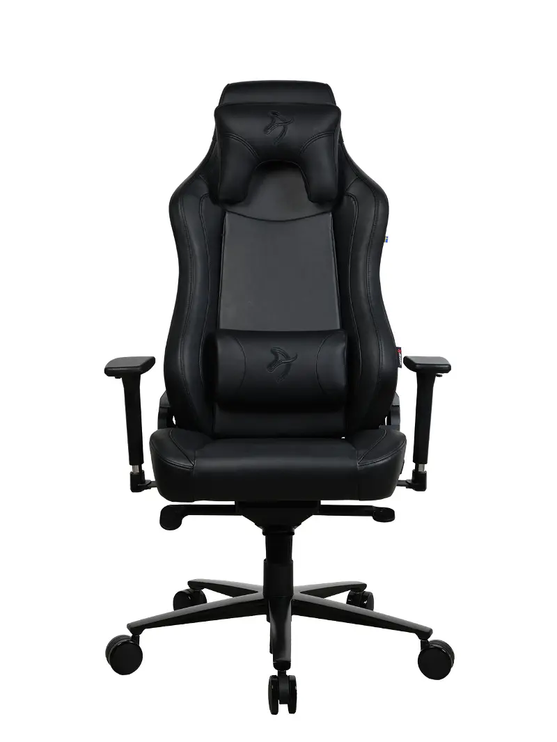 Vernazza Pure Black Soft PU Gaming Chair