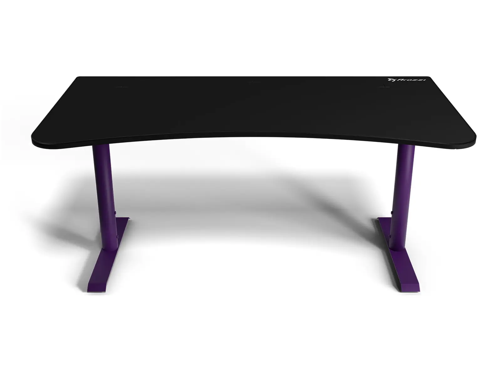 ARENA-NA-DP-BK Arena Black and Purple Gaming Desk-1