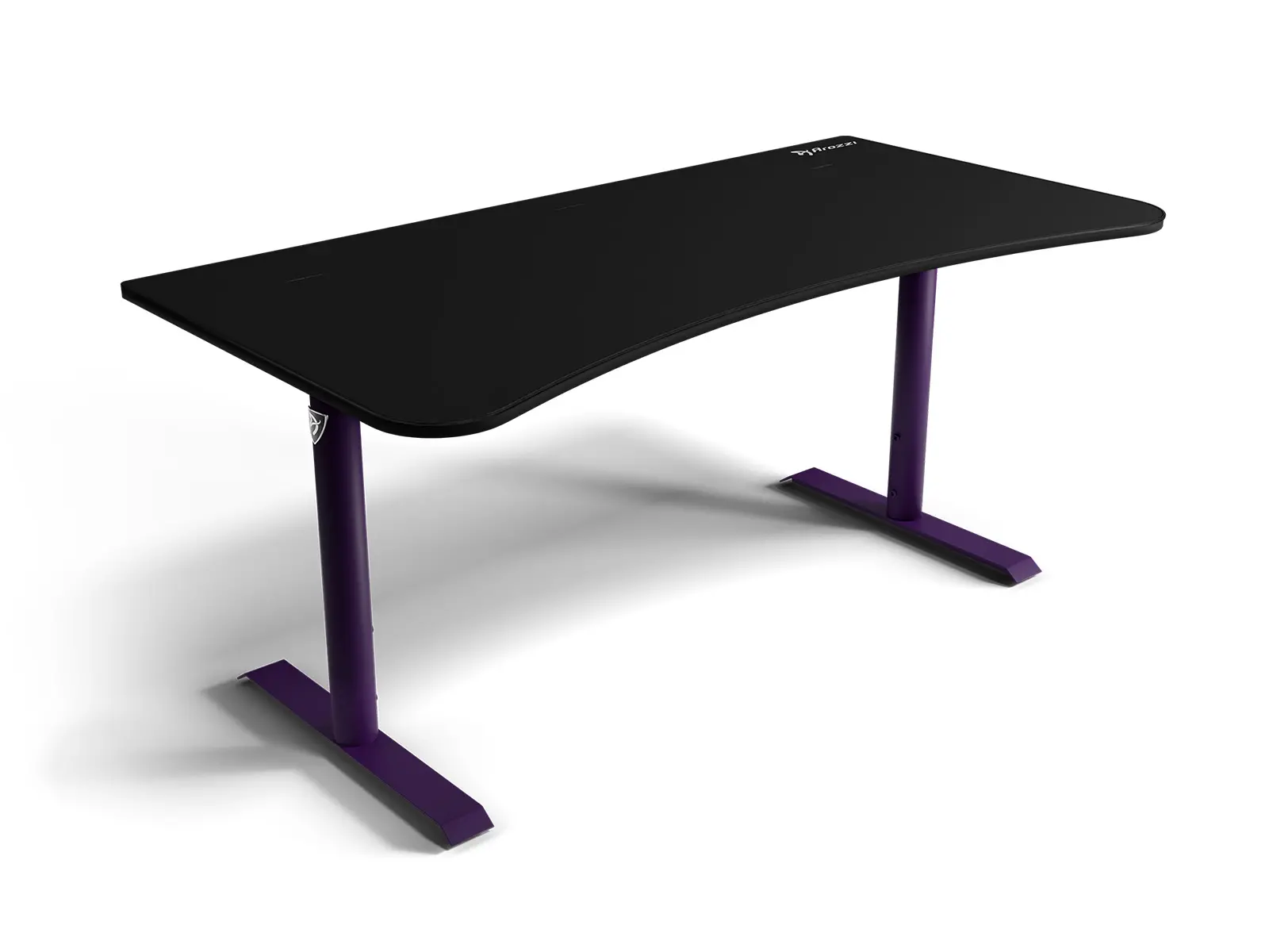 ARENA-NA-DP-BK Arena Black and Purple Gaming Desk-2