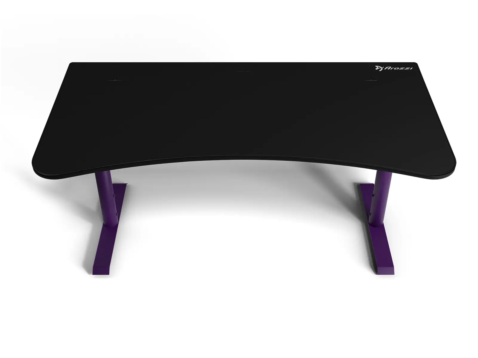 ARENA-NA-DP-BK Arena Black and Purple Gaming Desk-4