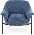 Sabrina Navy Blue Accent Chair