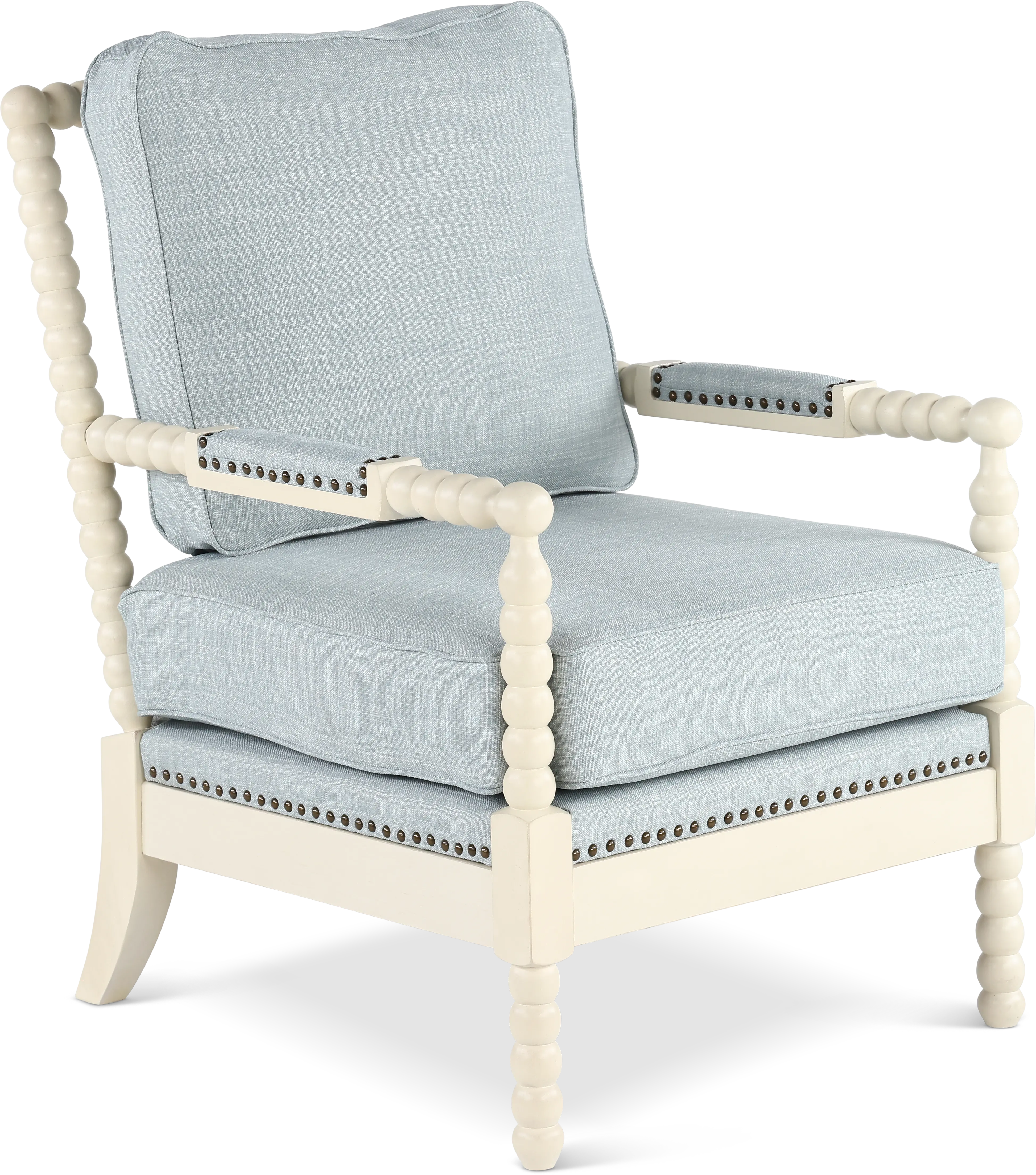 Donahue Light Blue Accent Chair-4