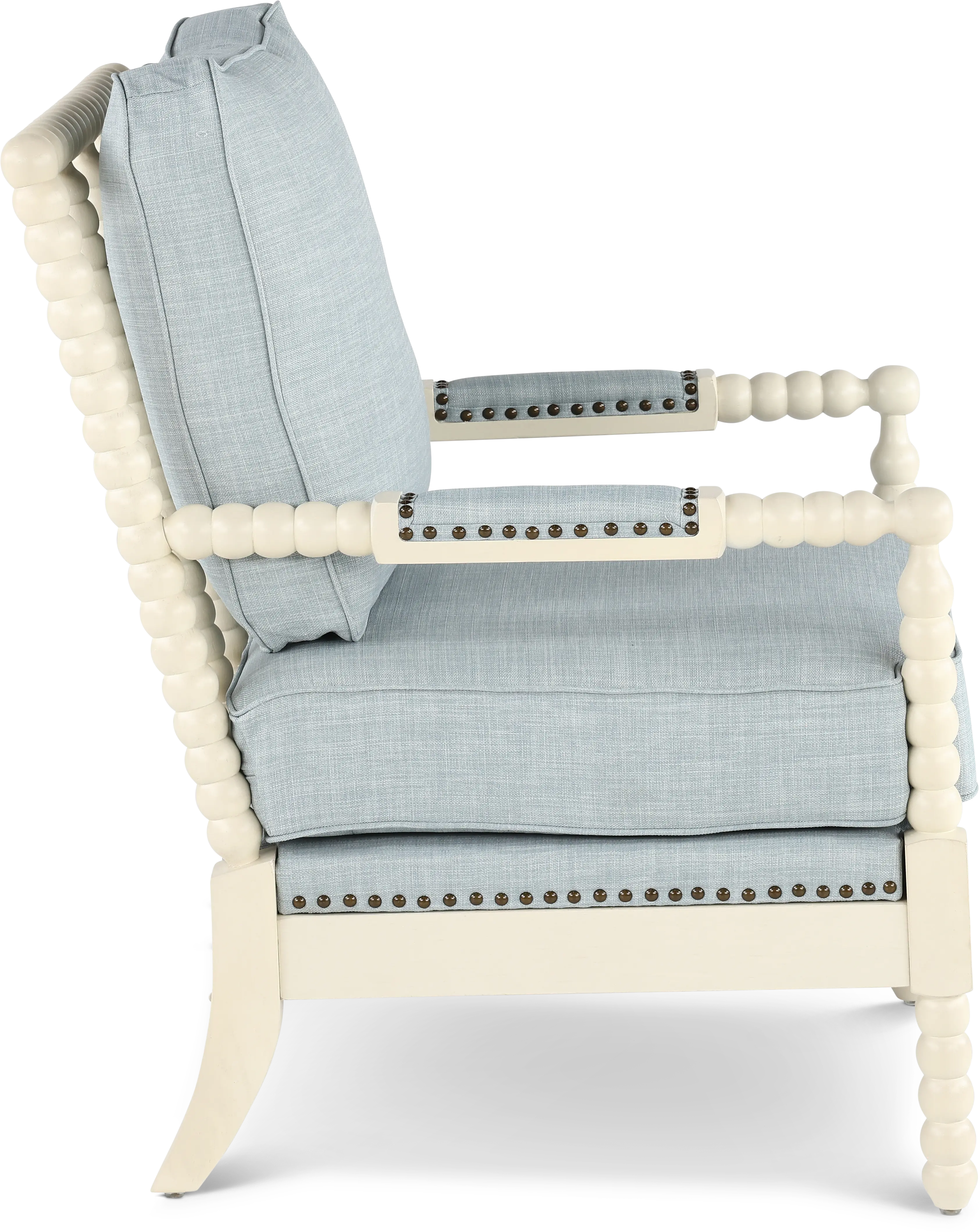 Donahue Light Blue Accent Chair-7