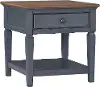 Americanas Blue End Table