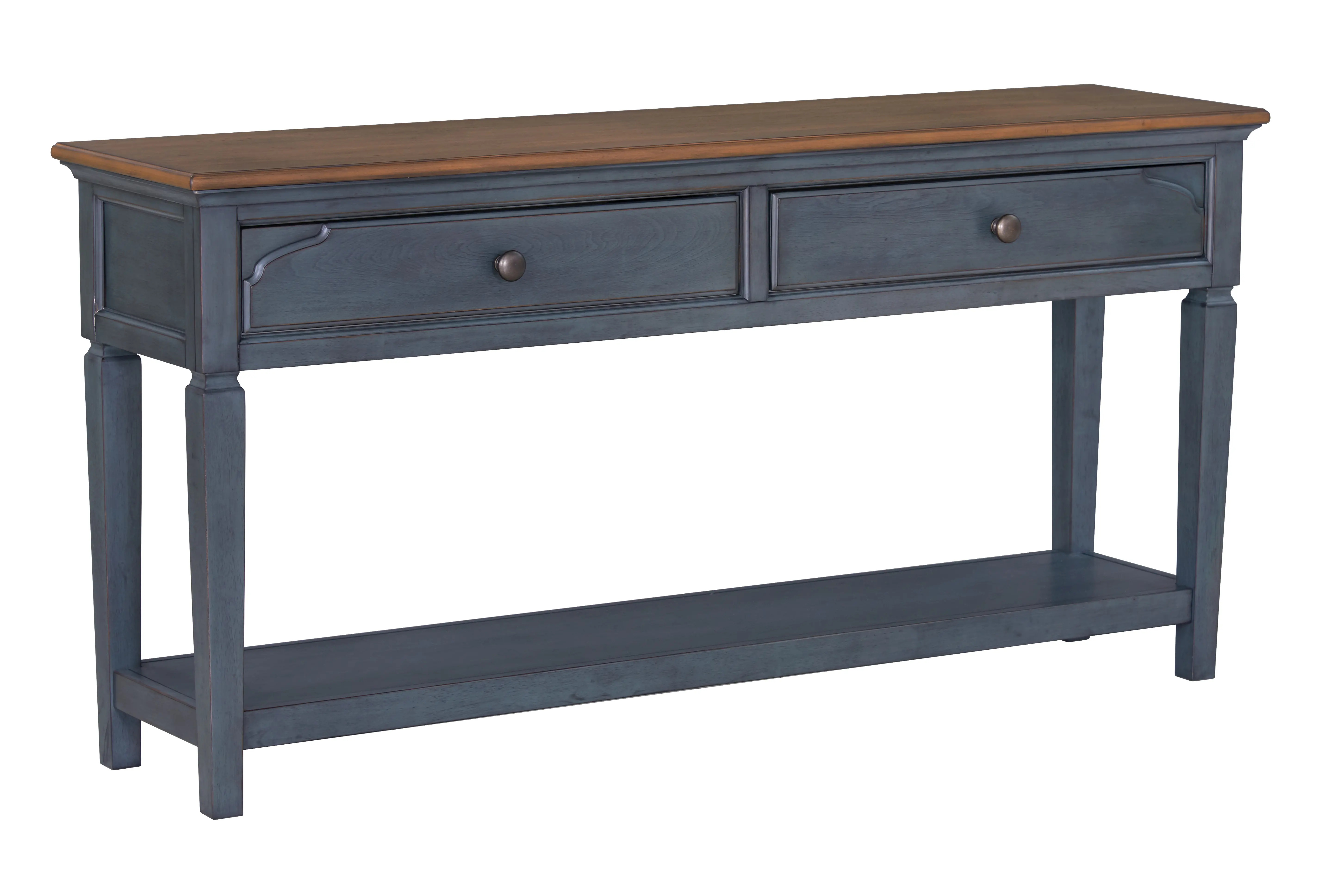 Americanas Blue Sofa Table-1