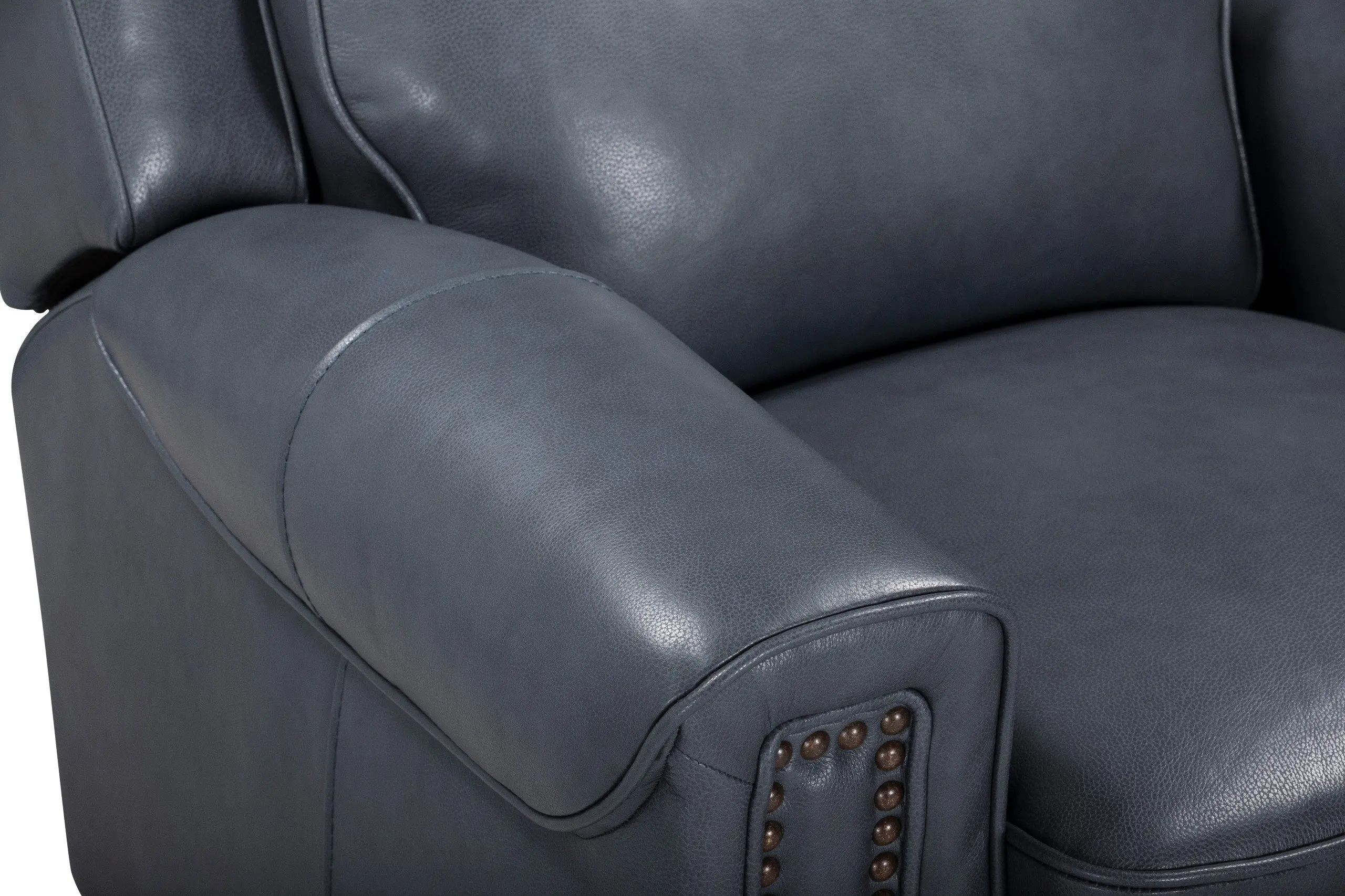 Hensley Marina Blue Power Reclining Loveseat with Console-4