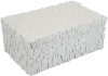 Geo White Textured Decorative Box