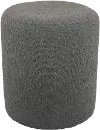 Gregg Gray Boucle Round Ottoman