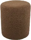 Gregg Brown Boucle Round Ottoman