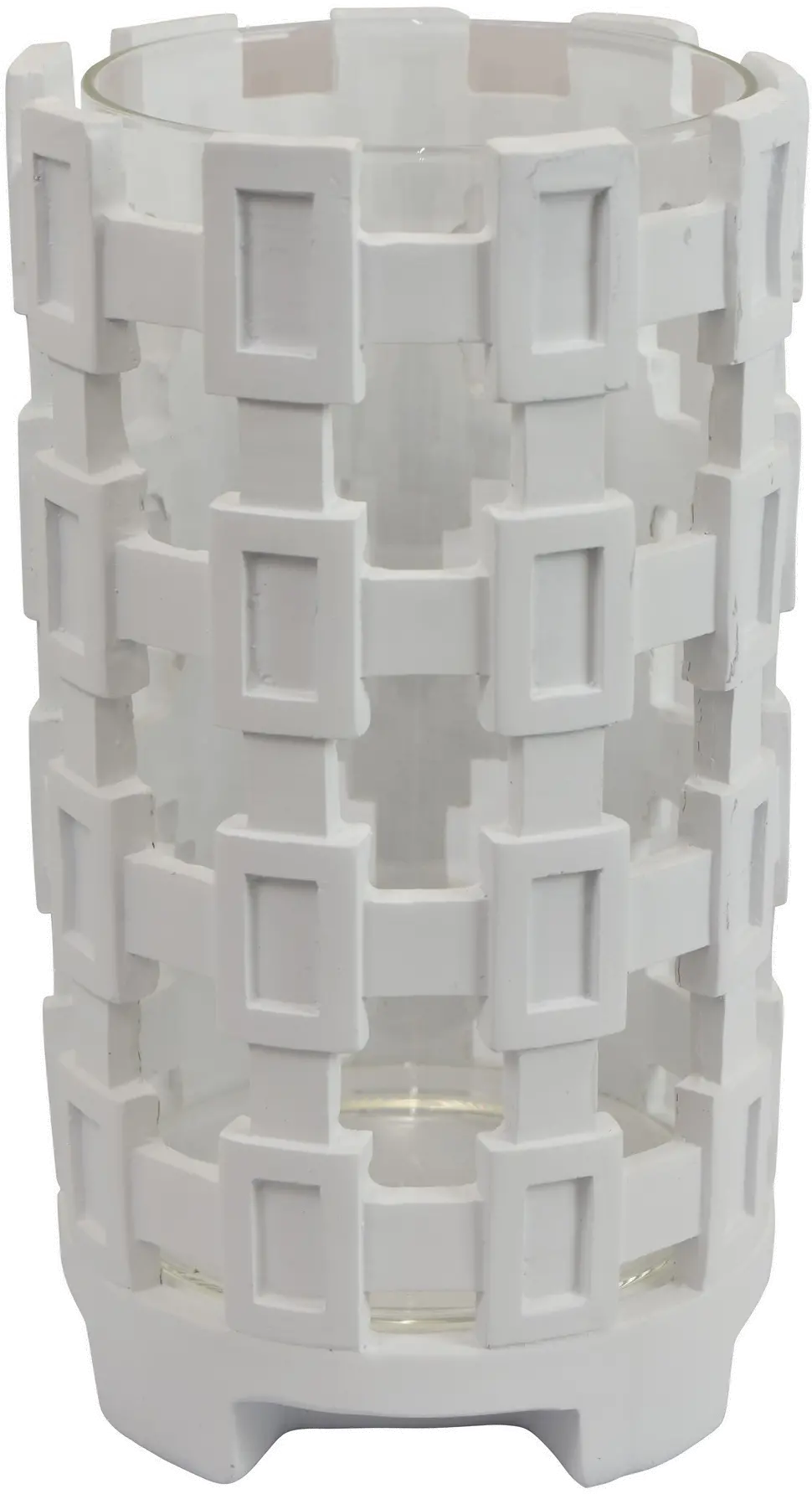 8 White Tabletop Candle Holder-1