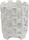 5.75  White Tabletop Candle Holder