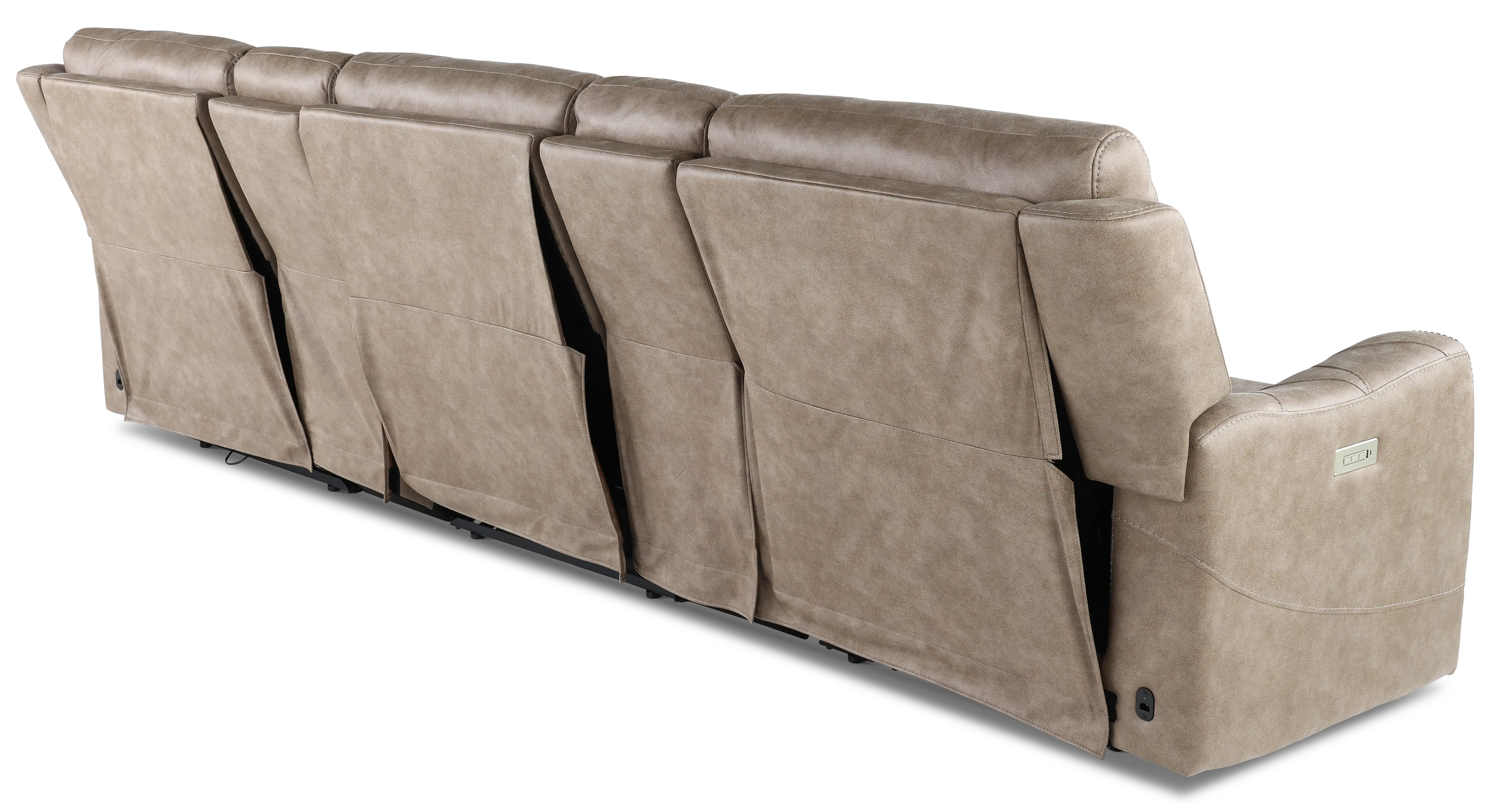 Anniston Fog Beige 5 Piece Home Theater Seating Set-7