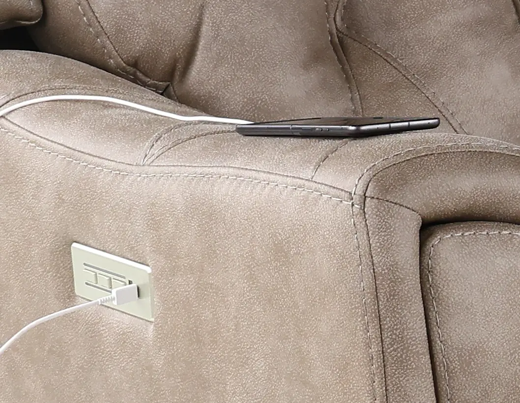 Anniston Fog Beige 5 Piece Home Theater Seating Set-8