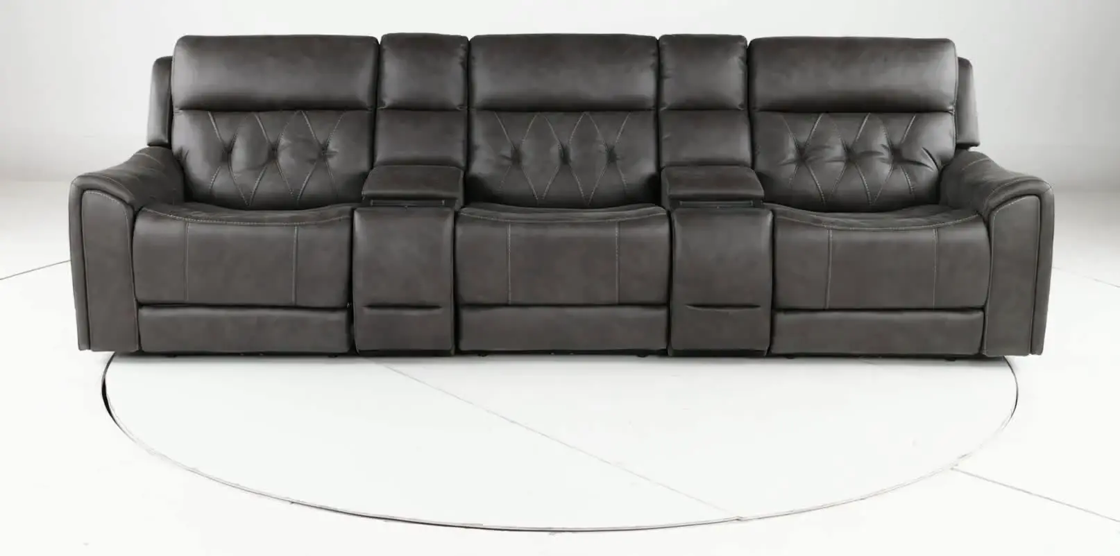 Anniston Steel Gray 5 Piece Home Theater Seating Set-10
