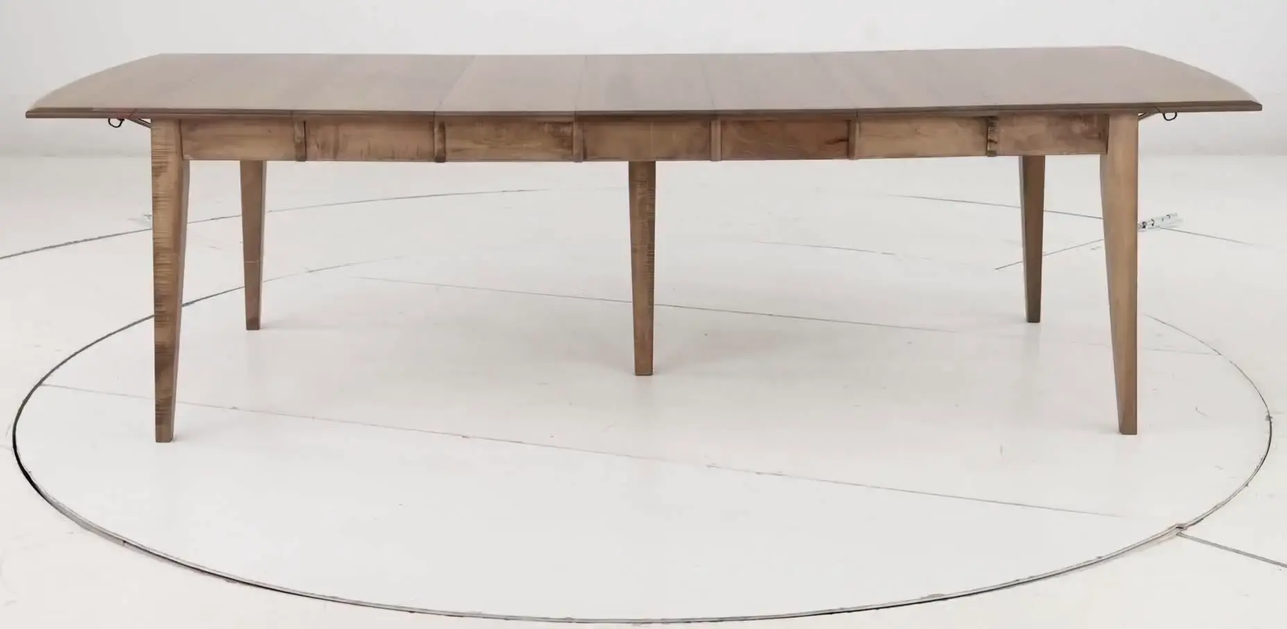 Elaine Natural Maple Dining Table with 5 Leaves-12