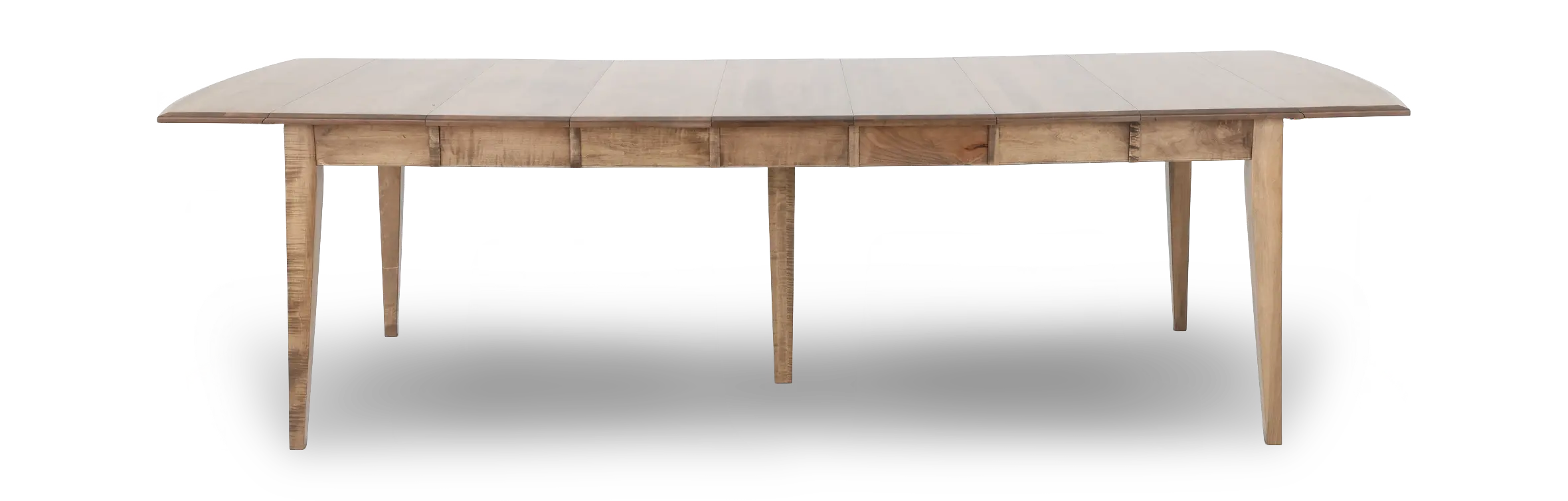 Elaine Natural Maple Dining Table with 5 Leaves-7