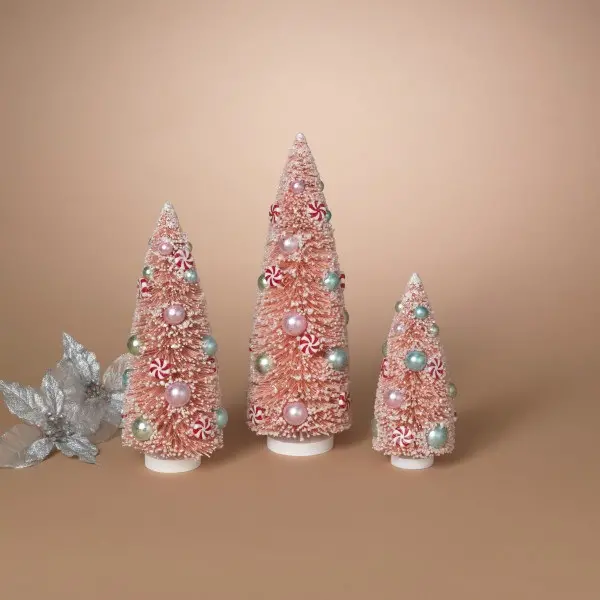 Small Holiday Red Brush Tree-1