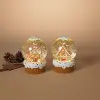 Two Assorted 6.3  Christmas Water Globe