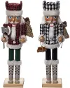 Large Wood Buffalo Check Nutcracker