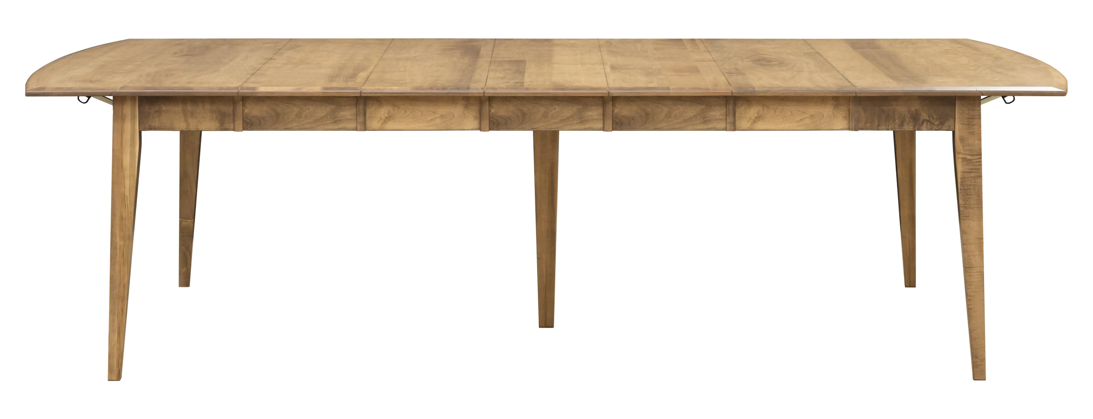 Elaine 5 Piece Natural Dining Set with 5 Leaves and Saber Chairs-2