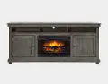 Lacosta 72 Gray Fireplace TV Stand